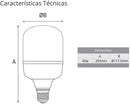 Lâmpada Led Globe Kian Alta Potência Base E-27 40W 6,5K Bivolt