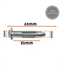 CHUMBADOR C/ BUCHA 1/4X50MM