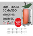 QUADRO DE COMANDO PVC 500X400X200 CINZA TAMP TRANSP
