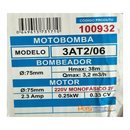 BOMBA 3AT2-06 0.33CV 2F MONO 220V ALTRI