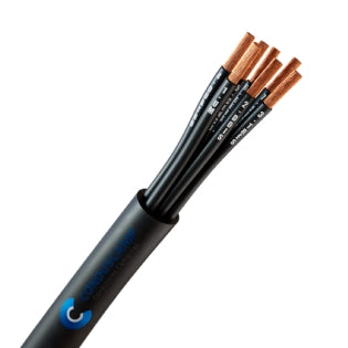Cabo Comando/Controle 7x1,50 mm² Blindado Malha de Cobre Estanhado Preto