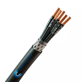 Cabo Comando/Controle 7x1,50 mm² Blindado Malha de Cobre Estanhado Preto