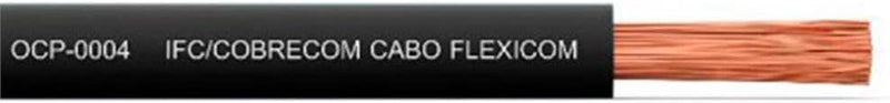 Cabo De Energia 750V 10Mm² Flexicom Com 100 Metros Preto
