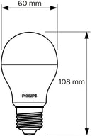 Lampada LED Philips, bulbo A60, luz amarela, 7W, Bivolt (100-240V), Base E27