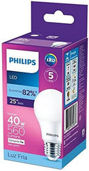Lampada LED Philips, bulbo A60, luz amarela, 7W, Bivolt (100-240V), Base E27