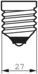 Lâmpada LED mini bulbo, luz branca, 4W, bivolt (100-240V) base E27