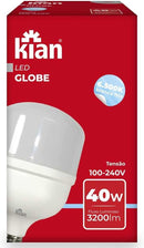 Lâmpada Led Globe Kian Alta Potência Base E-27 40W 6,5K Bivolt