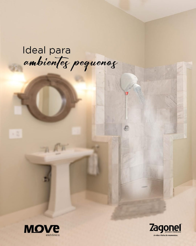 DUCHA ZAGONEL MOVE ELETRONICA 4000W 220V BRANCO