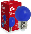 Kian - Lâmpada Led Bolinha 1-3W Azul Bivolt E27