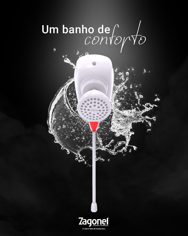DUCHA ZAGONEL MOVE ELETRONICA 4000W 220V BRANCO
