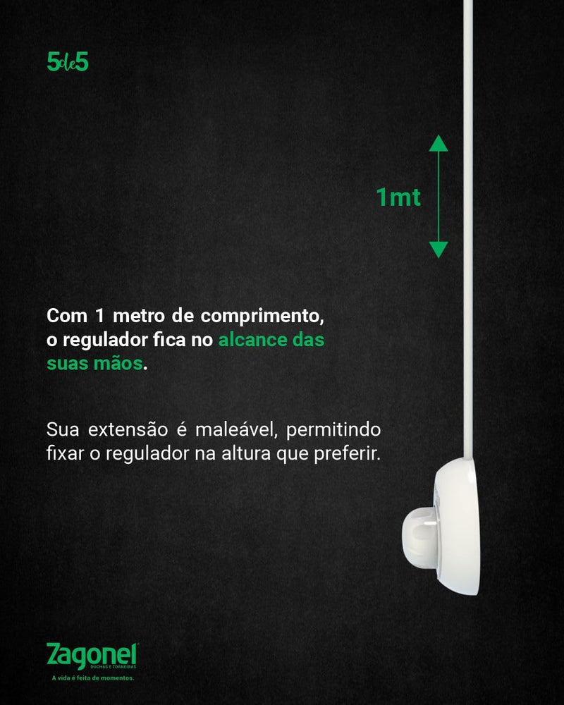 DUCHA ZAGONEL MASTER BANHO ELETRONICA 4400W 220V BRANCO