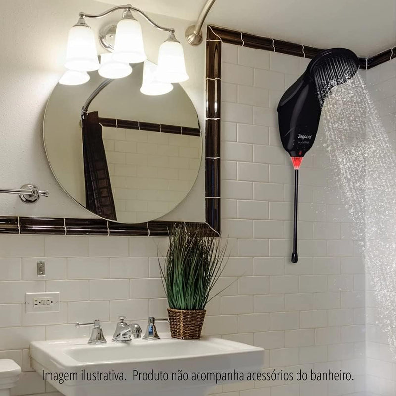 DUCHA ZAGONEL SUBLIME ELETRONICA 4000W 220V BLACK