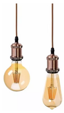 PENDENTE RETRO RECARTILHADO LUXO COBRE