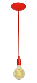 PENDENTE RETRO PLAST VERMELHO