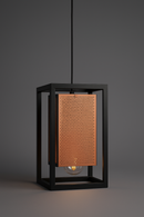 PENDENTE TELA 250MM PRETO C/COBRE