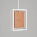 PENDENTE TELA 250MM BRANCO C/COBRE