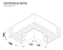 ELETROC. COTOVELO RETO U 100X100MM