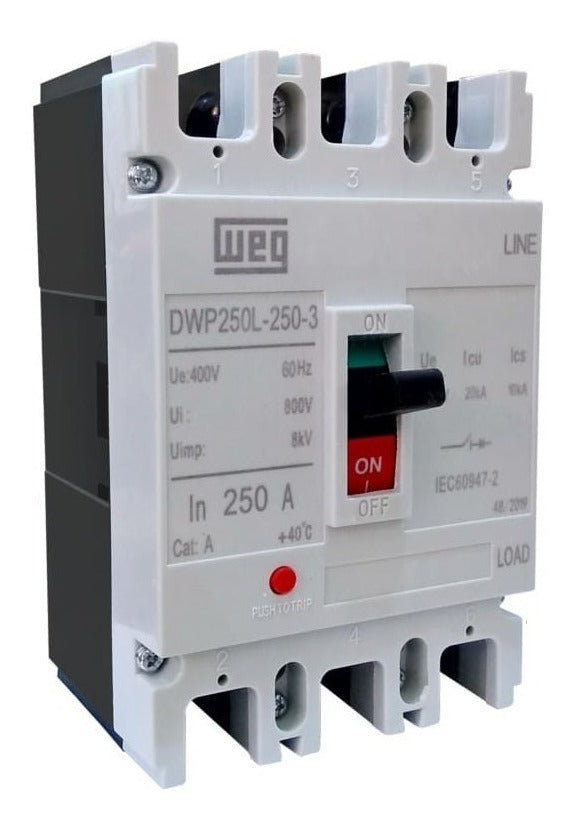 DISJUNTOR WEG CX MOLD TRIP DWP250 250A