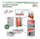 QUADRO DE COMANDO PVC 500X400X200 CINZA TAMP TRANSP
