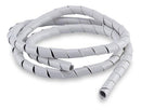 Organizador De Cabos Espiral Forceline 12x1,1mm Branco 1,5m