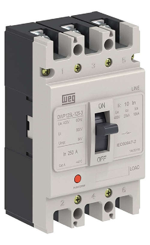 DISJUNTOR WEG CX MOLD TRIP DWP125 70A