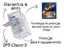 PROTETOR CONTRA RAIO E DESCARGA 3 TOMADAS CLAMPER