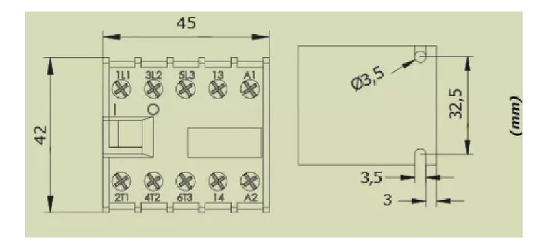 CONTATOR WEG MINI CW07. 10 220V 60HZ