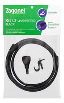 ZAGONEL KIT CHUVEIRINHO C/ MANGUEIRA DUCHA PRETO