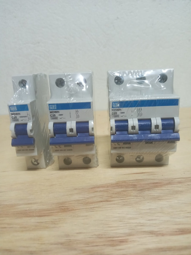 DISJUNTOR WEG MDWH-C 125A 3P 230/400VCA 10KA