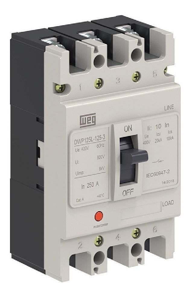 DISJUNTOR WEG CX MOLD TRIP DWP125 125A