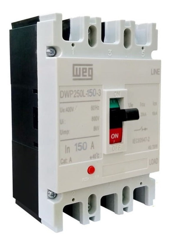 DISJUNTOR WEG CX MOLD TRIP DWP250 150A
