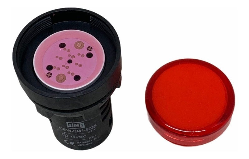 BOTAO WEG SINALEIRO LED CSW-SD VERMELHO
