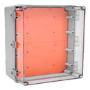 QUADRO DE COMANDO PVC 450X300X200 CINZA TAMP TRANSP