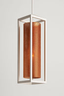 PENDENTE TELA 500MM BRANCO C/COBRE