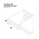 ELETROC. CURVA INVER. 90º P.T.U 150X100MM