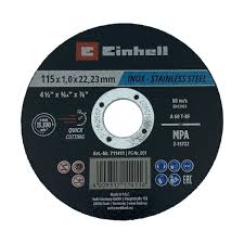 DISCO ABRASIVO DE CORTE 115X22,23 X 1,0MM INOX EINHEL