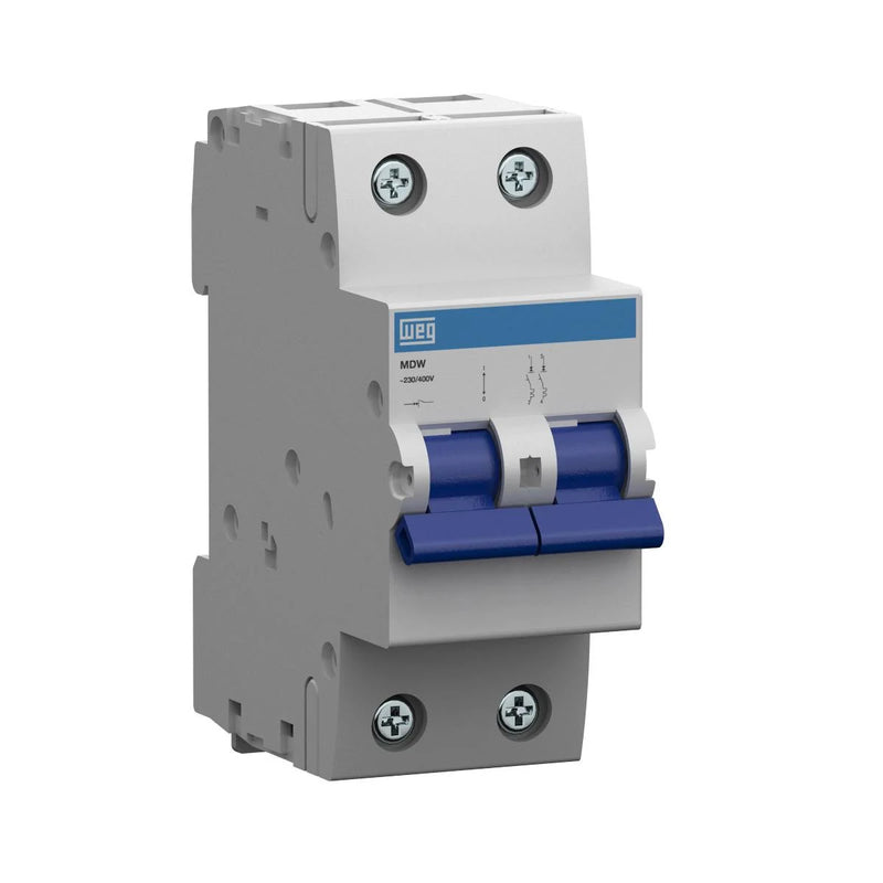 DISJUNTOR WEG MDWH-C 80A 2P 230/400VCA 10KA