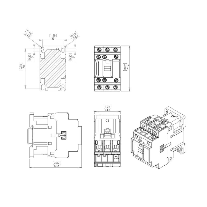 CONTATOR WEG CWB 9-11 380V 60HZ