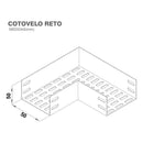 ELETROC. COTOVELO RETO U 50X 50MM