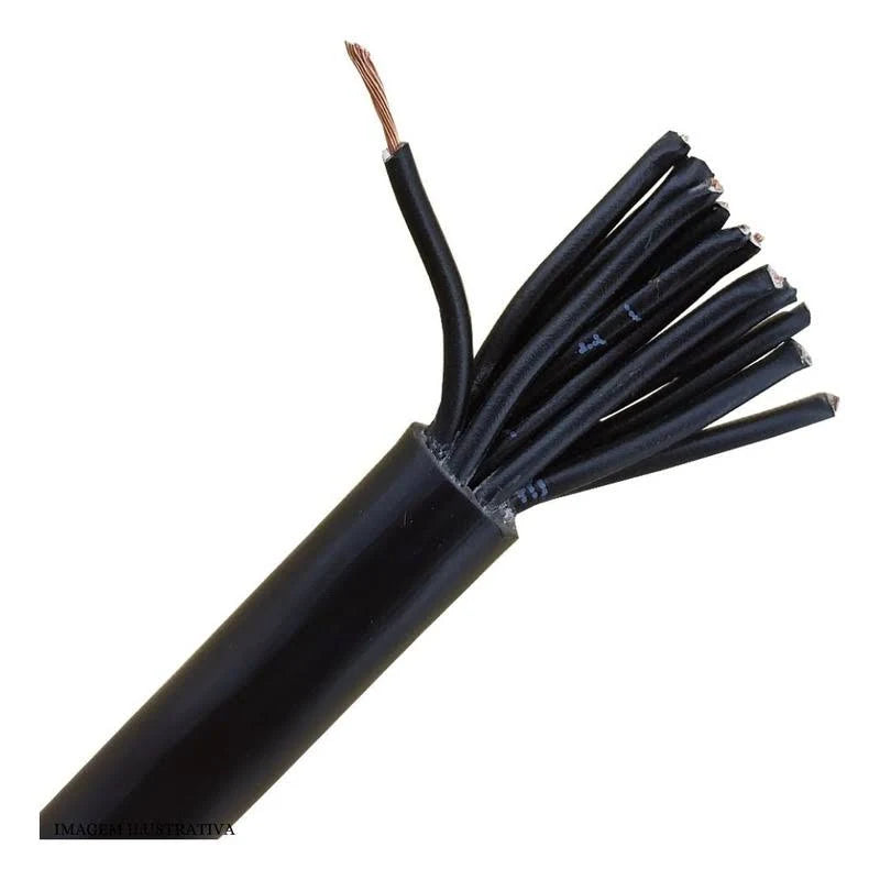 Cabo Comando/controle Sem Blind 5X1,50 Mm 1kv Preto 100mt Lamesa