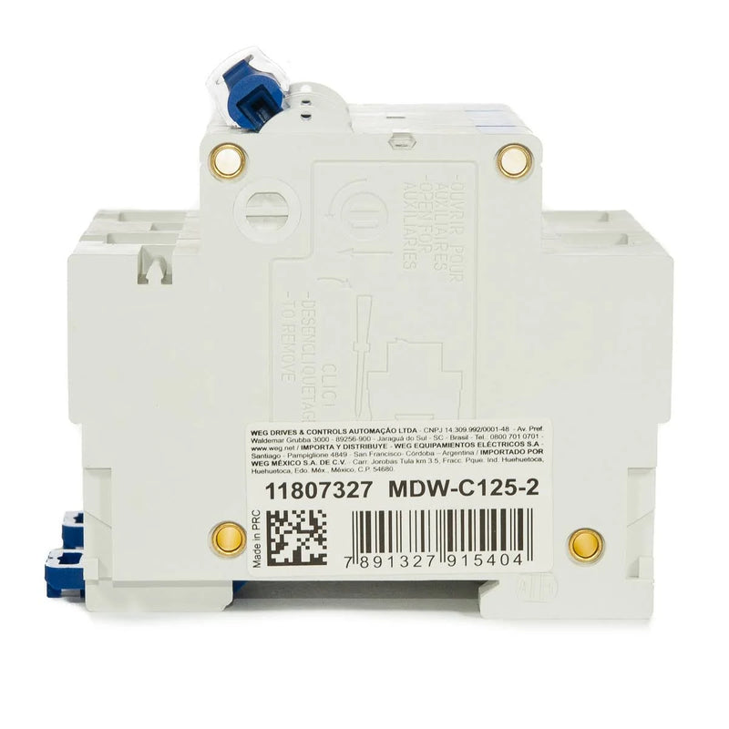 DISJUNTOR WEG MDWH-C 125A 2P 230/400VCA 10KA