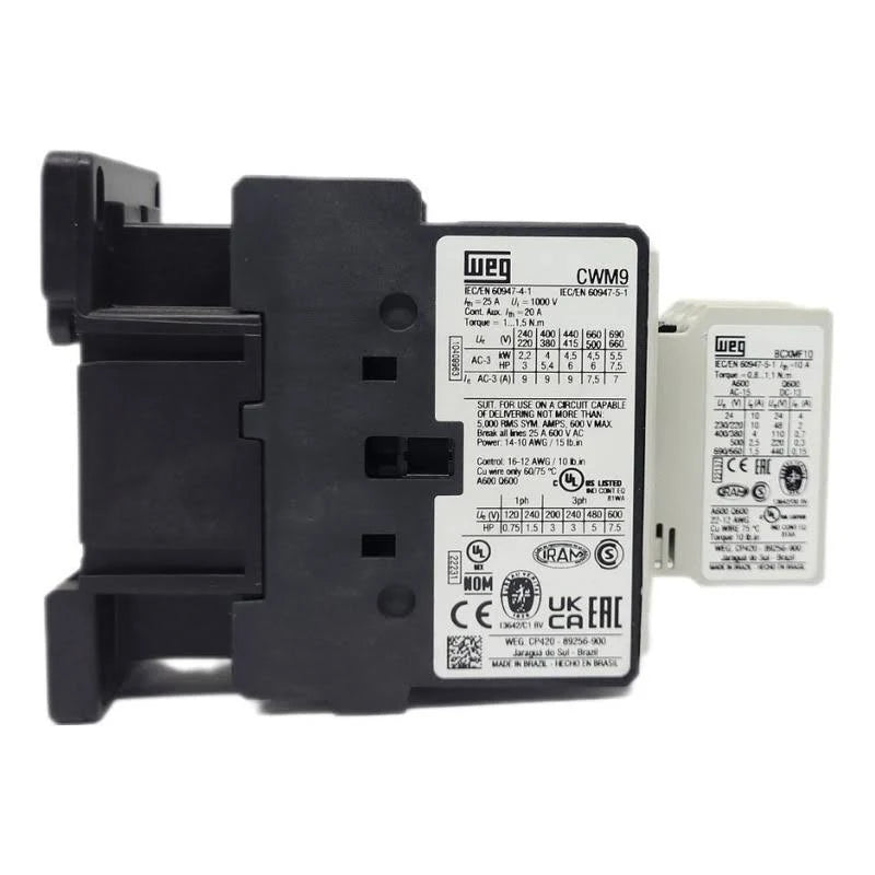 CONTATOR WEG CWM 9.22 220V 60HZ