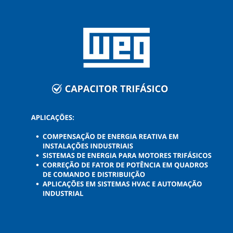 CAPACITOR WEG UCWT 20.00 KVAR 380V