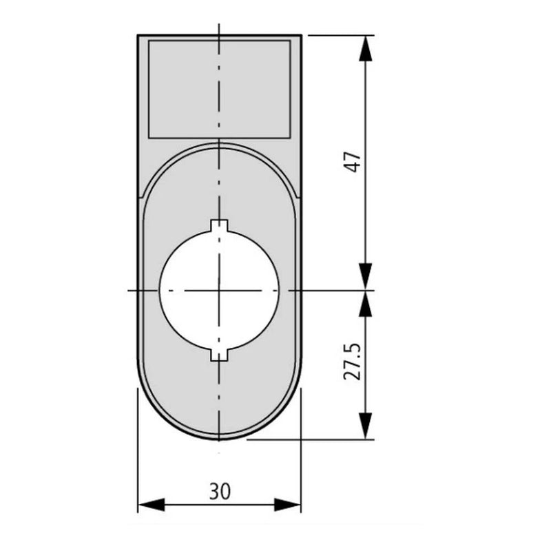 PORTA PLAQUETA P/ BOTAO DUPLO