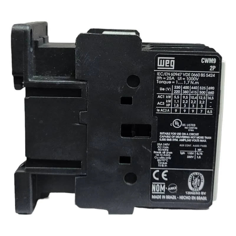 CONTATOR WEG CWM09.22 380V