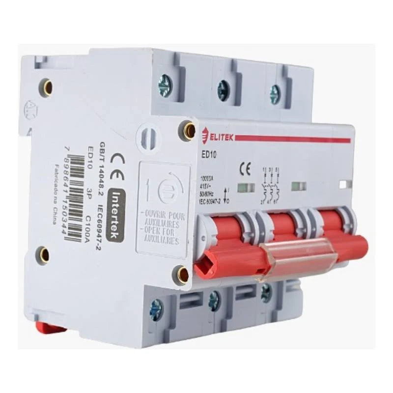 DISJUNTOR WEG MDWH-C 100A 3P 230/400VCA 10KA