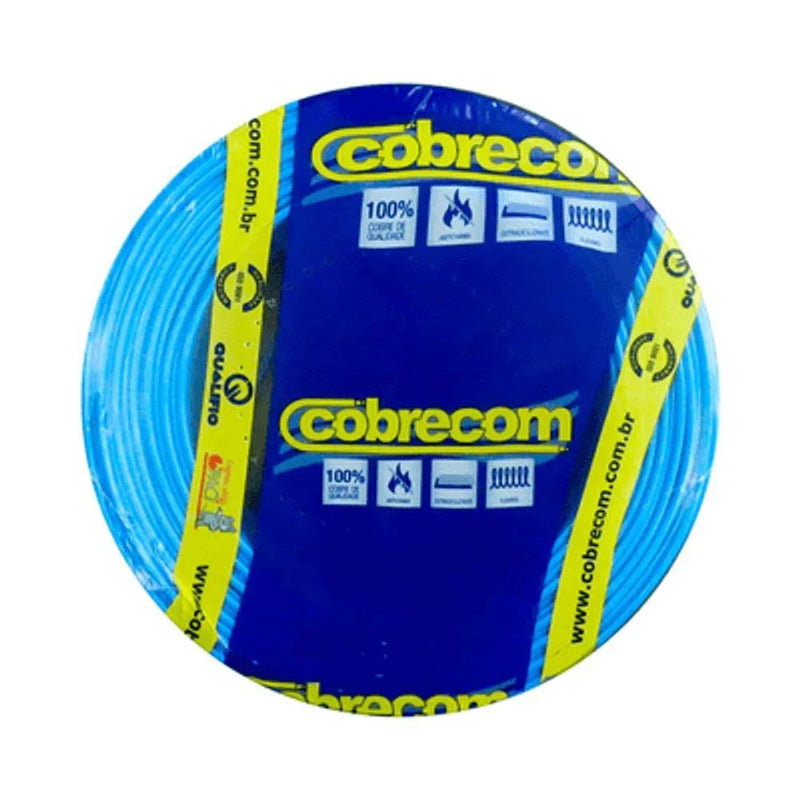 Cabo Flexível 2,5mm Azul Rolo 100 Metros Cobrecom