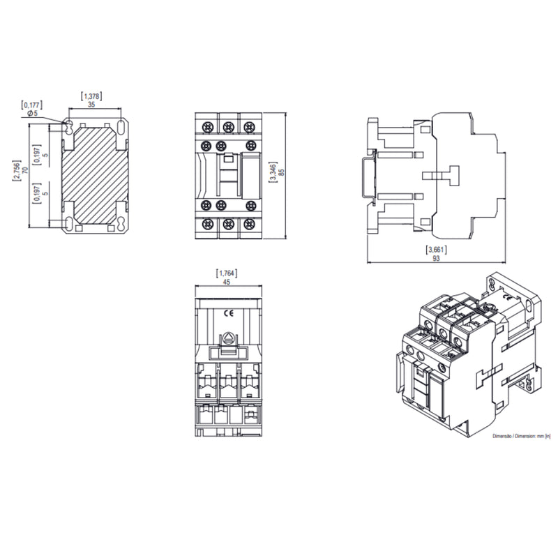 CONTATOR WEG CWB 18-11 220V 60HZ
