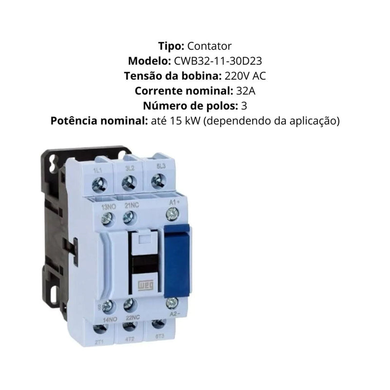 CONTATOR WEG CWB 32-11 220V 60HZ